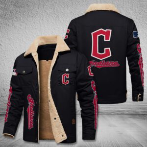 Cleveland Indians Fleece Cargo Jacket Winter Jacket FCJ1770