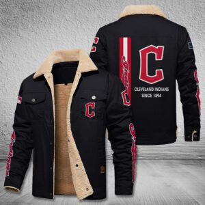 Cleveland Indians Fleece Cargo Jacket Winter Jacket FCJ1791