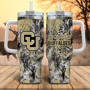 Colorado Buffaloes NCAA Hunting Personalized Stanley Tumbler 40oz STT1013