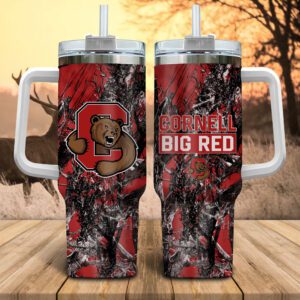 Cornell Big Red NCAA Hunting Personalized Stanley Tumbler 40oz STT1015