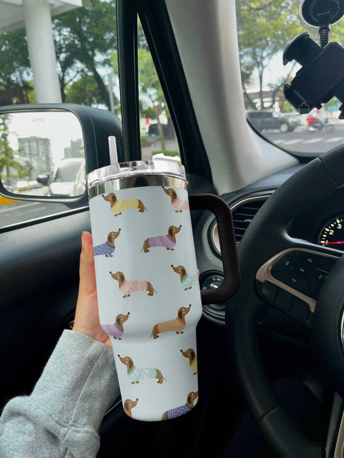 Dachshund Shineful 40oz Stanley Tumbler Colorful STT1506