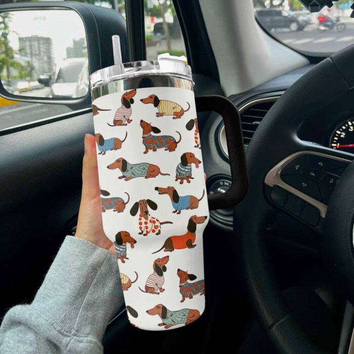 Dachshund Shineful 40oz Stanley Tumbler Joyful STT1520