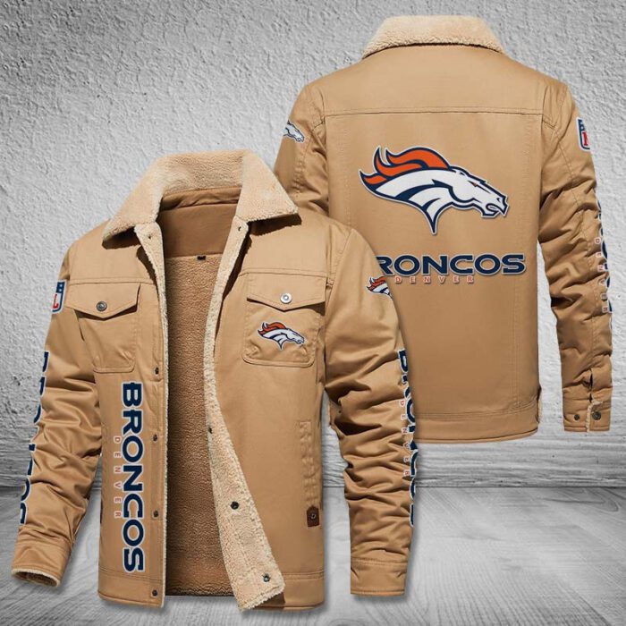 Denver Broncos Fleece Cargo Jacket Winter Jacket FCJ1691
