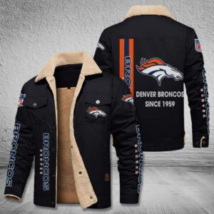 Denver Broncos Fleece Cargo Jacket Winter Jacket FCJ1731