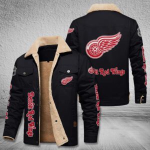 Detroit Red Wings Fleece Cargo Jacket Winter Jacket FCJ1597