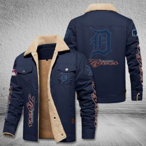 Detroit Tigers Fleece Cargo Jacket Winter Jacket FCJ1763