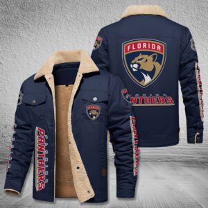 Florida Panthers Fleece Cargo Jacket Winter Jacket FCJ1601