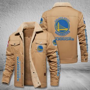 Golden State Warriors Fleece Cargo Jacket Winter Jacket FCJ1846