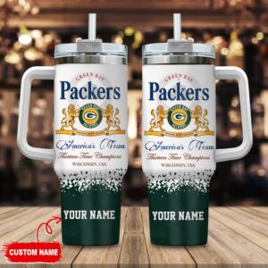 Green Bay Packers Personalized NFL Champions Modelo 40oz Stanley Tumbler STT1387