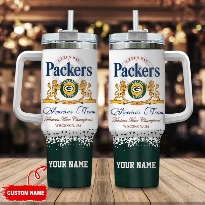 Green Bay Packers Personalized NFL Champions Modelo 40oz Stanley Tumbler STT1387