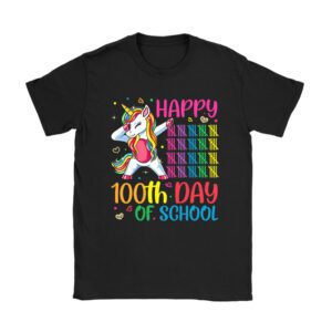 Happy 100th Day Of School Funny Unicorn Student Kids Girls Unisex T-Shirt TH1032