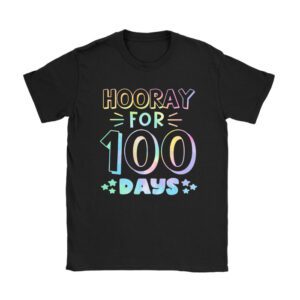 Happy 100th Day Of School Hooray For 100 Days Teachers Kids Unisex T-Shirt TH1098