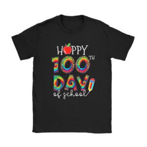 Happy 100th Day Of School Leopard print teacher student Unisex T-Shirt TH1103