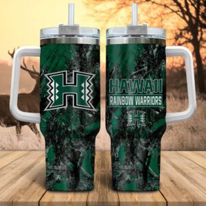 Hawaii Rainbow Warriors NCAA Hunting Personalized Stanley Tumbler 40oz STT1021