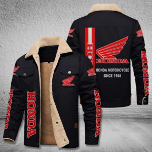 Honda Motorcycle Fleece Cargo Jacket Winter Jacket FCJ1884