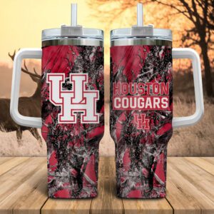 Houston Cougars NCAA Hunting Personalized Stanley Tumbler 40oz STT1022