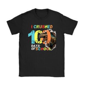 I Crushed 100 Days of School Dinosaur Monster Truck Gift Boy Unisex T-Shirt TH1108