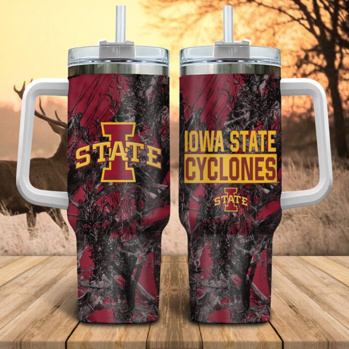 Iowa State Cyclones NCAA Hunting Personalized Stanley Tumbler 40oz STT1025
