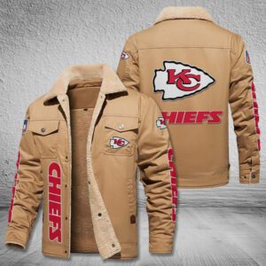 Kansas City Chiefs Fleece Cargo Jacket Winter Jacket FCJ1692