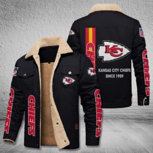 Kansas City Chiefs Fleece Cargo Jacket Winter Jacket FCJ1735