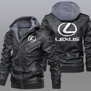Lexus Black Brown Leather Jacket LIZ027
