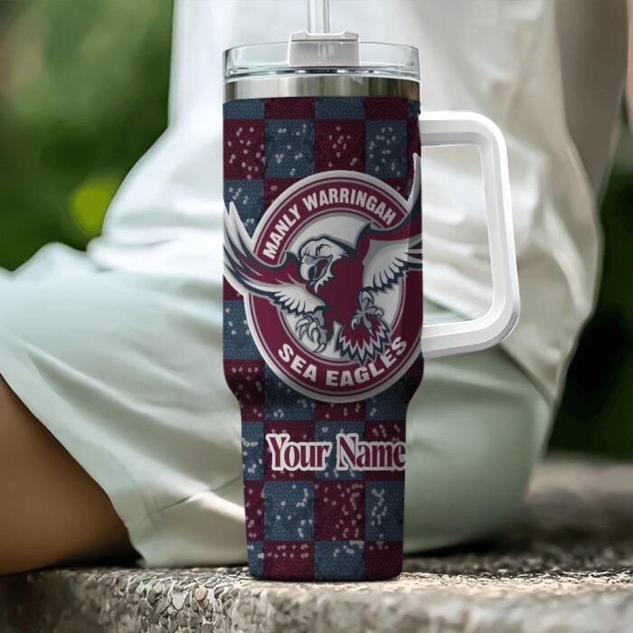 Manly Warringah Sea Eagles NRL Personalized Stanley Tumbler 40oz STT1281