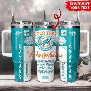 Miami Dolphins NFL Kings Of Football Custom Your Text Stanley Tumbler 40Oz STT1781