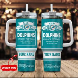 Miami Dolphins Personalized NFL Bud Light 40oz Stanley Tumbler STT1311