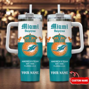 Miami Dolphins Personalized NFL Corona Extra 40oz Stanley Tumbler STT1427