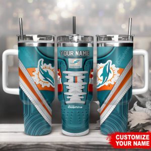 Miami Dolphins Sneaker NFL 32 Teams Personalized Stanley Tumbler 40Oz STT1909