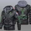 Milwaukee Bucks Black Brown Leather Jacket LIZ195
