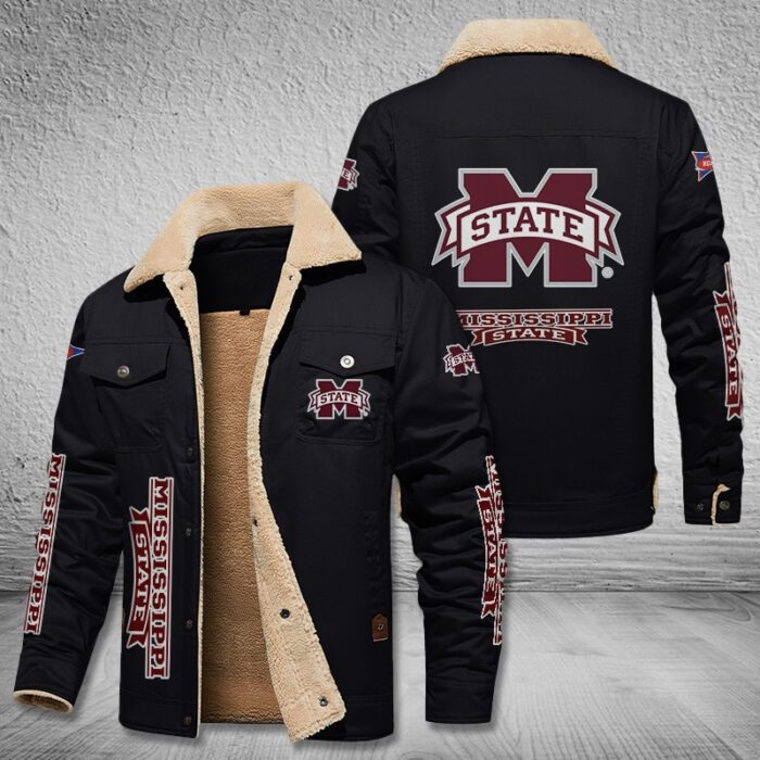 Mississippi State Bulldogs Fleece Cargo Jacket Winter Jacket FCJ1962