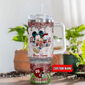 Mississippi State Bulldogs NCAA Style Personalized Stanley Tumbler 40oz STT1097