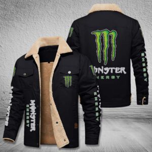 Monster Energy Fleece Cargo Jacket Winter Jacket FCJ1684