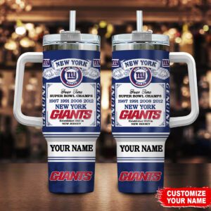 New York Giants NFL Super Bowl Champs Pride Personalized Stanley Tumbler 40Oz