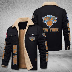 New York Knicks Fleece Cargo Jacket Winter Jacket FCJ1867