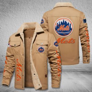 New York Mets Fleece Cargo Jacket Winter Jacket FCJ1765