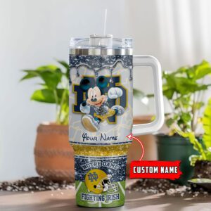 Notre Dame Fighting Irish NCAA Style Personalized Stanley Tumbler 40oz STT1102