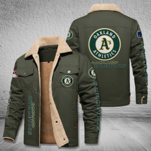 Oakland Athletics Fleece Cargo Jacket Winter Jacket FCJ1771