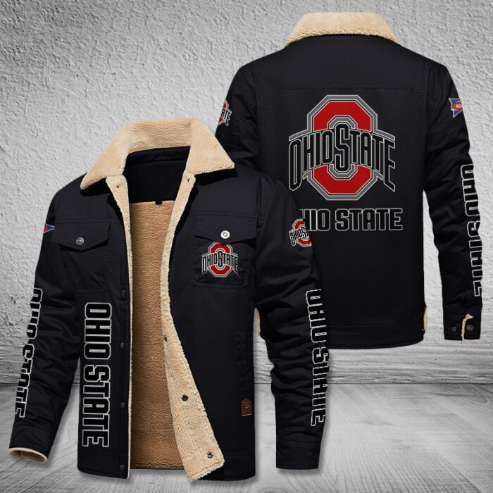 Ohio State Buckeyes Fleece Cargo Jacket Winter Jacket FCJ2012