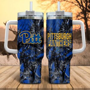 Pittsburgh Panthers NCAA Hunting Personalized Stanley Tumbler 40oz STT1048