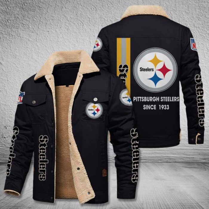 Pittsburgh Steelers Fleece Cargo Jacket Winter Jacket FCJ1715