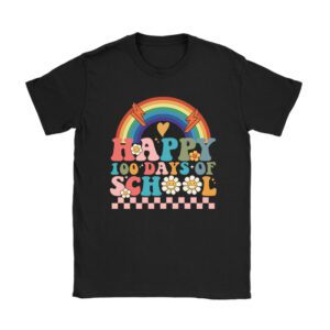 Retro 100 Days of School Teachers Kids Groovy 100th Day Unisex T-Shirt TH1003