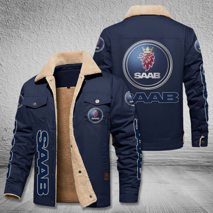 Saab Automobile Fleece Cargo Jacket Winter Jacket FCJ1657