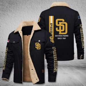 San Diego Padres Fleece Cargo Jacket Winter Jacket FCJ1785