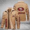 San Francisco 49Ers Fleece Cargo Jacket Winter Jacket FCJ1686