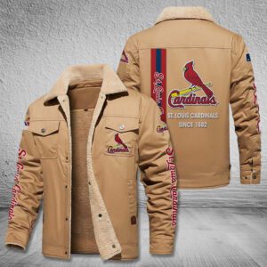 St. Louis Cardinals Fleece Cargo Jacket Winter Jacket FCJ1789