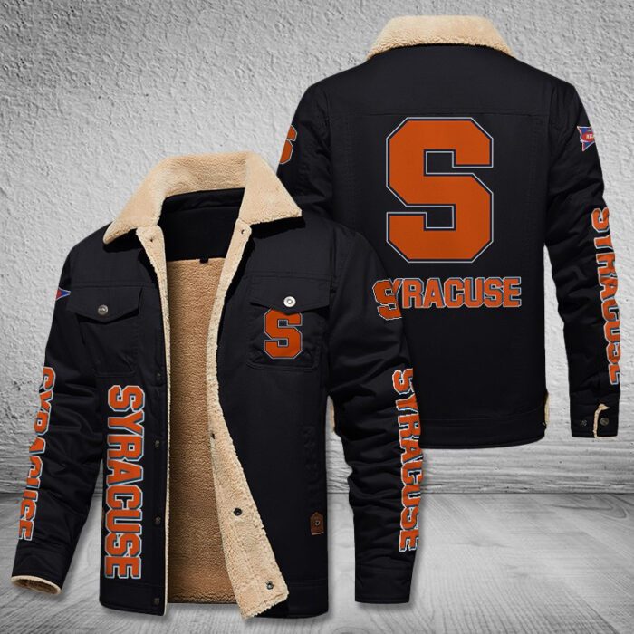 Syracuse Orange Fleece Cargo Jacket Winter Jacket FCJ1991