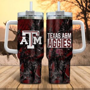 Texas A&M Aggies NCAA Hunting Personalized Stanley Tumbler 40oz STT1052