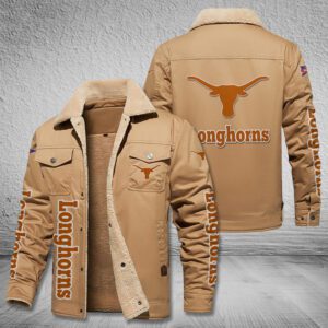 Texas Longhorns Fleece Cargo Jacket Winter Jacket FCJ1987